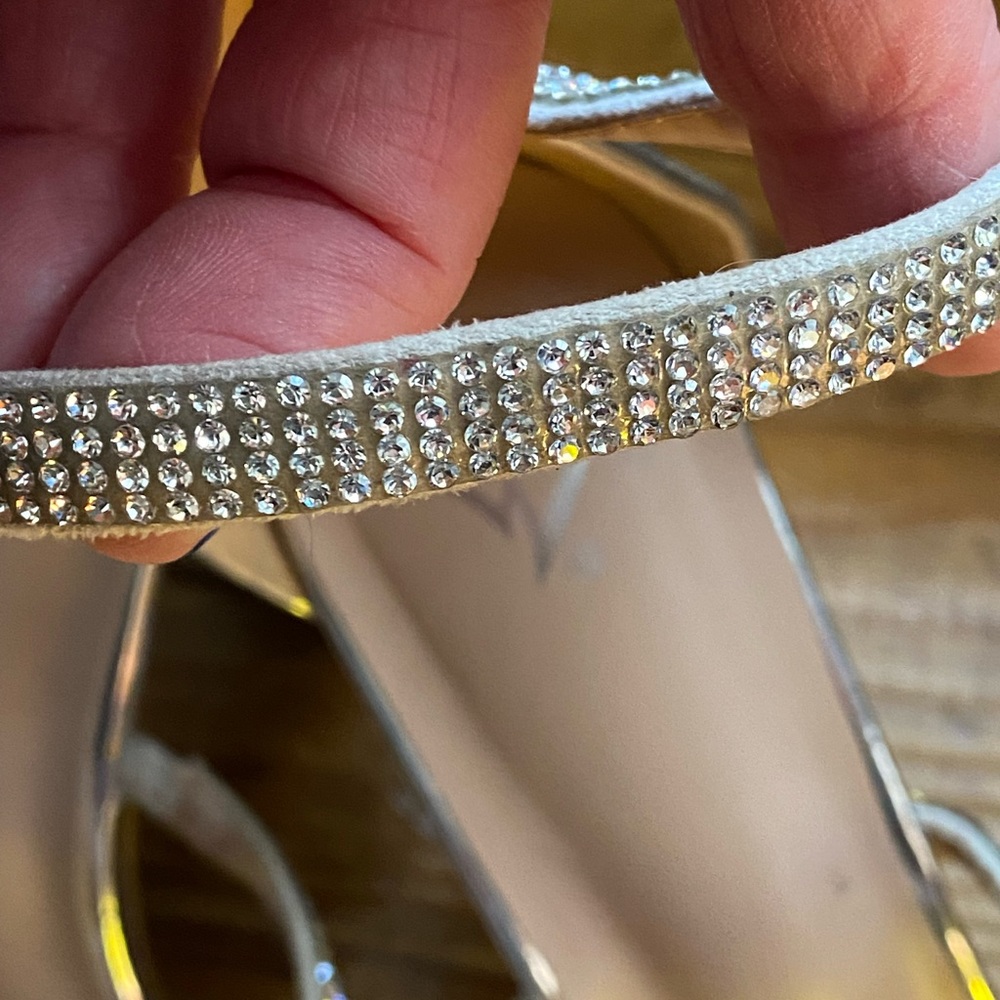Windsor Chrome Rhinestone Block Heels - Picture 9 of 10